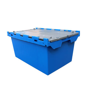 Plastic Attached Lid Containers for Moving 700