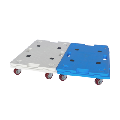 Customized High Quality Colorful Plastic Flat Moving Dolly For Crate With Good Price