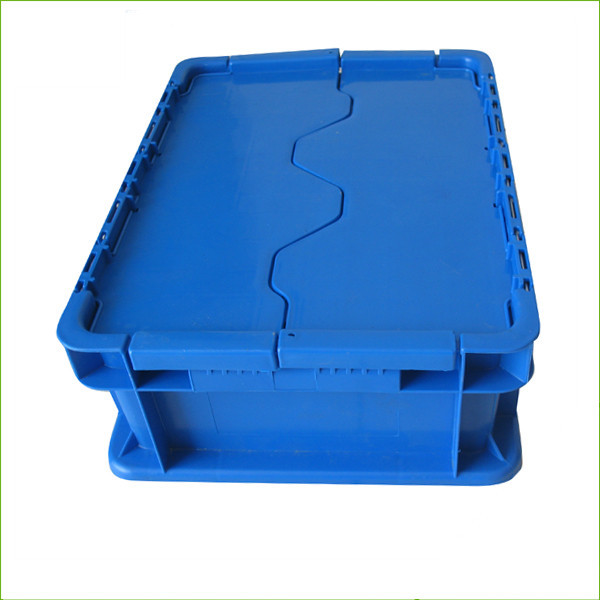 Plastic blue stackable crate for storage parts ST-B