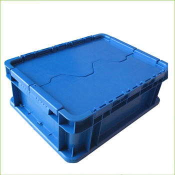 Plastic blue stackable crate for storage parts ST-B