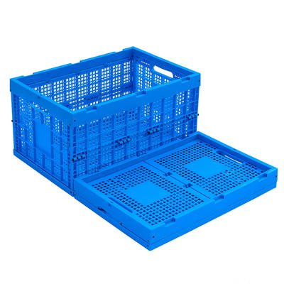 Plastic Durable Foldable Storage Crates Industry Cube Basket