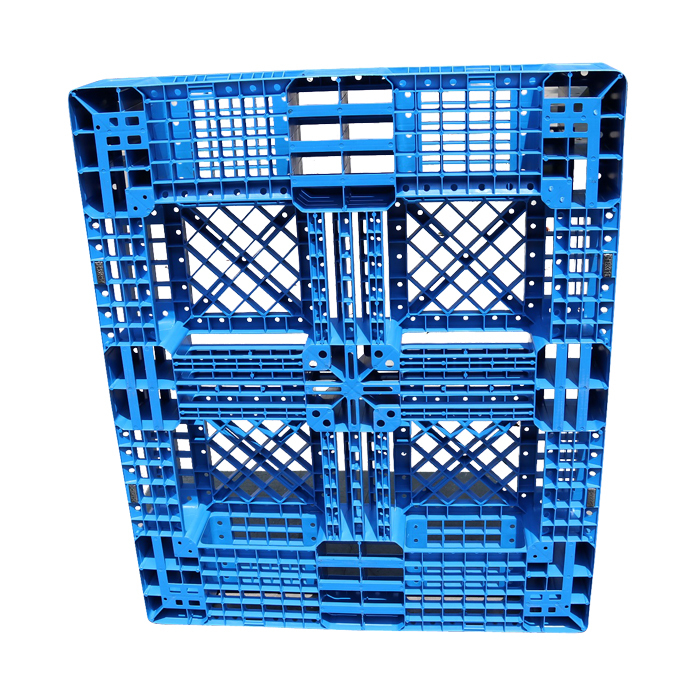 Grid Deck Plastic Stackable Transport Packing Pallets For Warehouse Shelves
