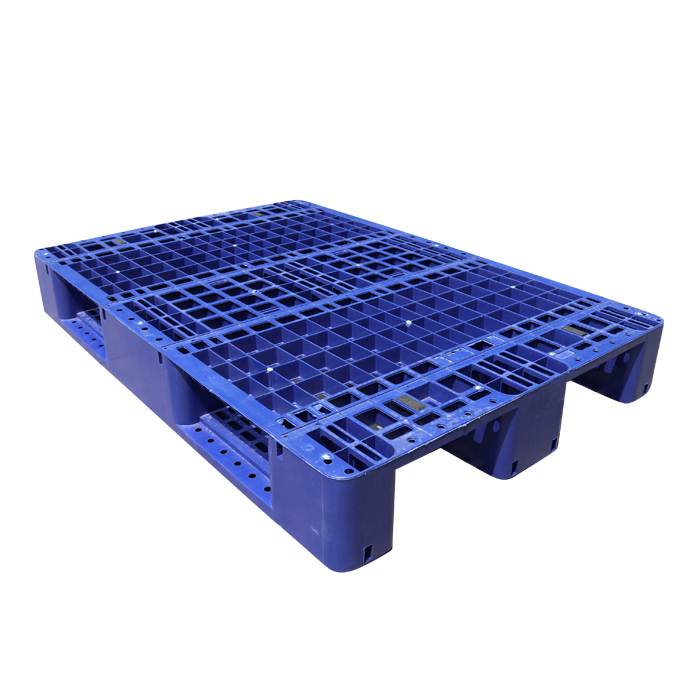 Grid Deck Plastic Stackable Transport Packing Pallets For Warehouse Shelves