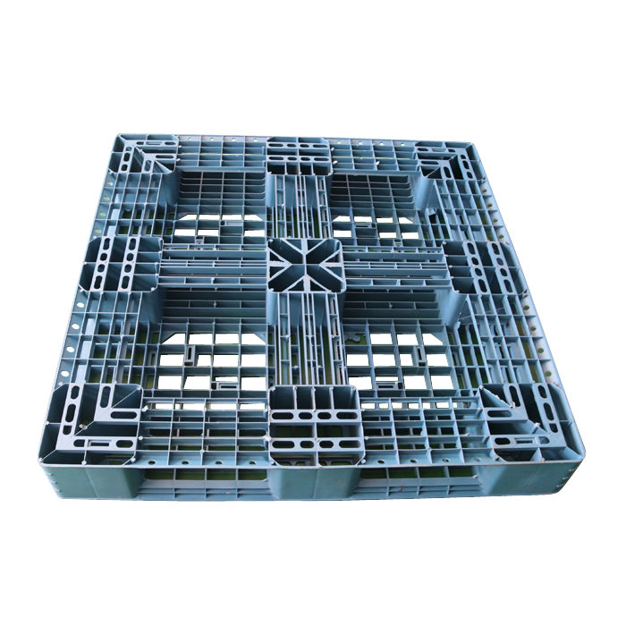 Grid Deck Plastic Stackable Transport Packing Pallets For Warehouse Shelves