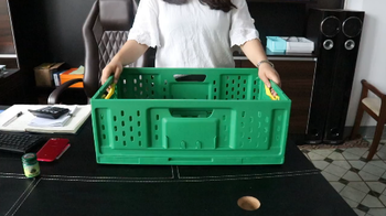 Plastic Collapsible Storage Crates Vegetables and Fruits Basket